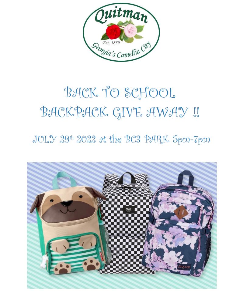 Back to School Event at BC3 Park July 29 5 to 7 p.m.